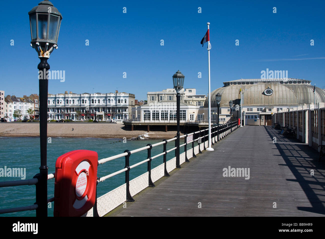 viktorianische Pier Worthing Küstenstadt Sussex England uk gb Stockfoto