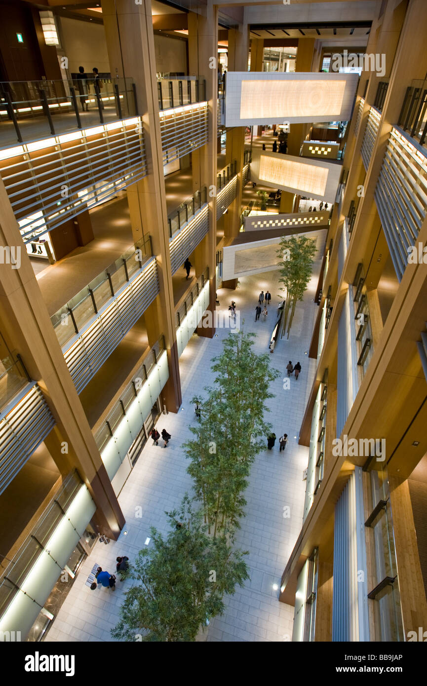 Innenansicht der Galleria Gebäude im Stadtteil Roppongi, Tokyo Japan Tokyo Midtown Stockfoto