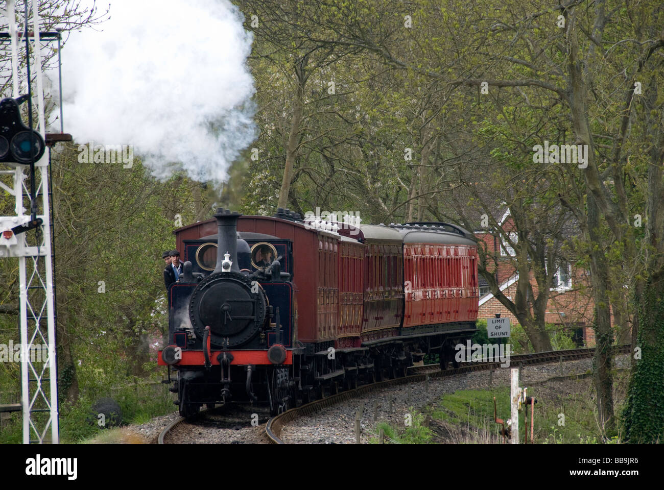 Terrier-Dampfmaschine, Kent und East Sussex Railway, Tenterton, Kent, England, UK Stockfoto