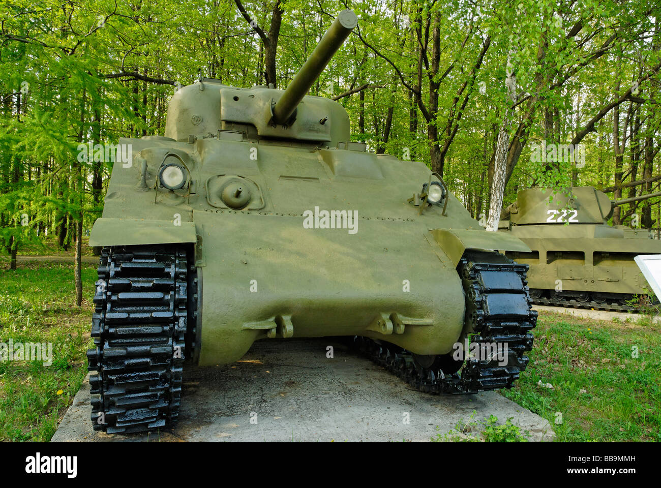 Amerikanischen mittleren Panzer M4 Sherman Stockfoto
