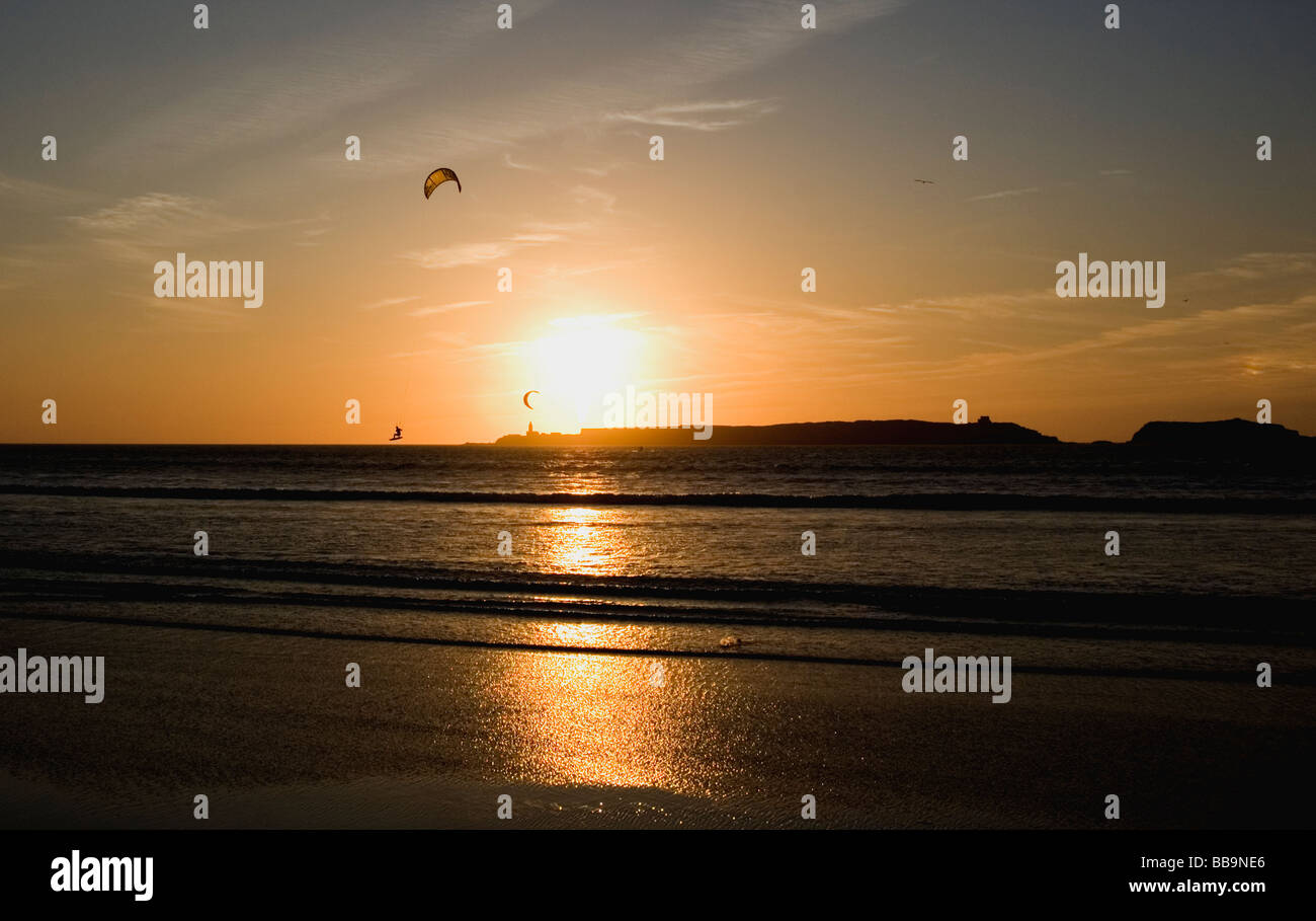 Marokko Essaouira 18. Jahrhundert Hafenstadt an der Küste des Atlantischen Ozeans 2008 sitzen Stockfoto