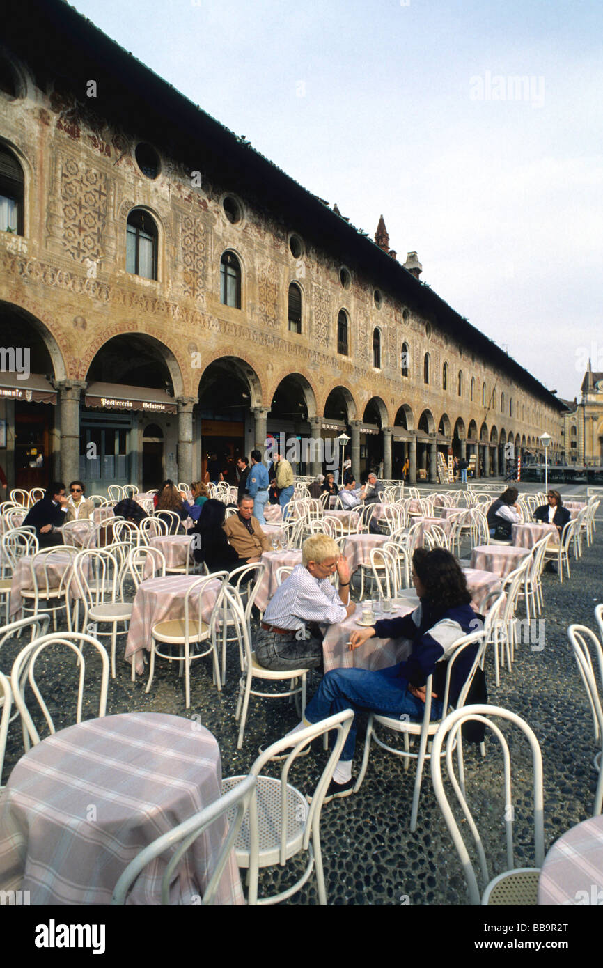 Herzoglichen Square, Vigevano Provinz Pavia Italien Stockfoto Herzoglichen Square, Vigevano Provinz Pavia Italien Stockfoto