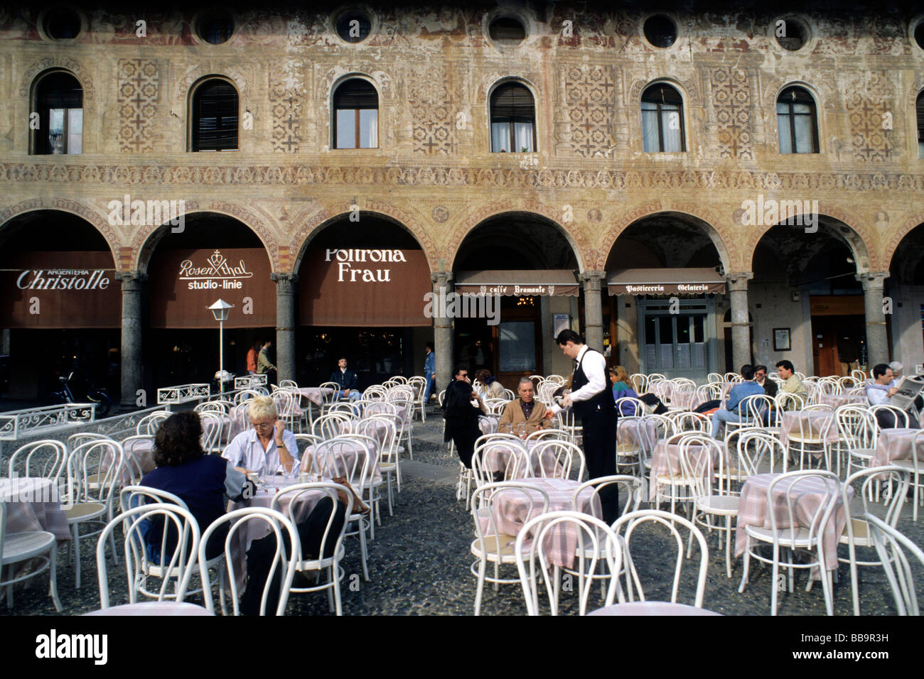 Herzoglichen Square, Vigevano Provinz Pavia Italien Stockfoto Herzoglichen Square, Vigevano Provinz Pavia Italien Stockfoto
