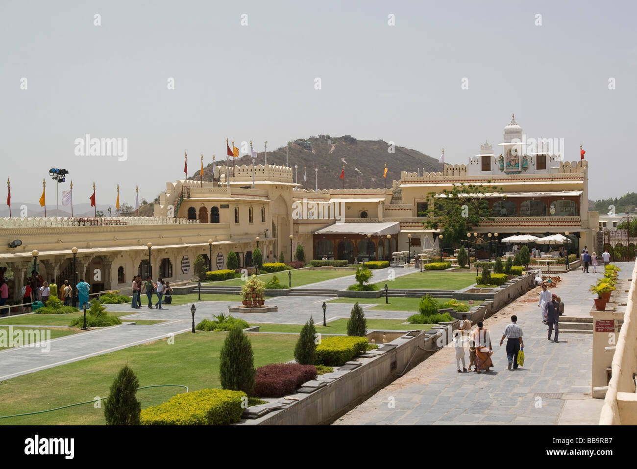 Indien Rajasthan Udaipur Stadt Schlossanlage Stockfoto