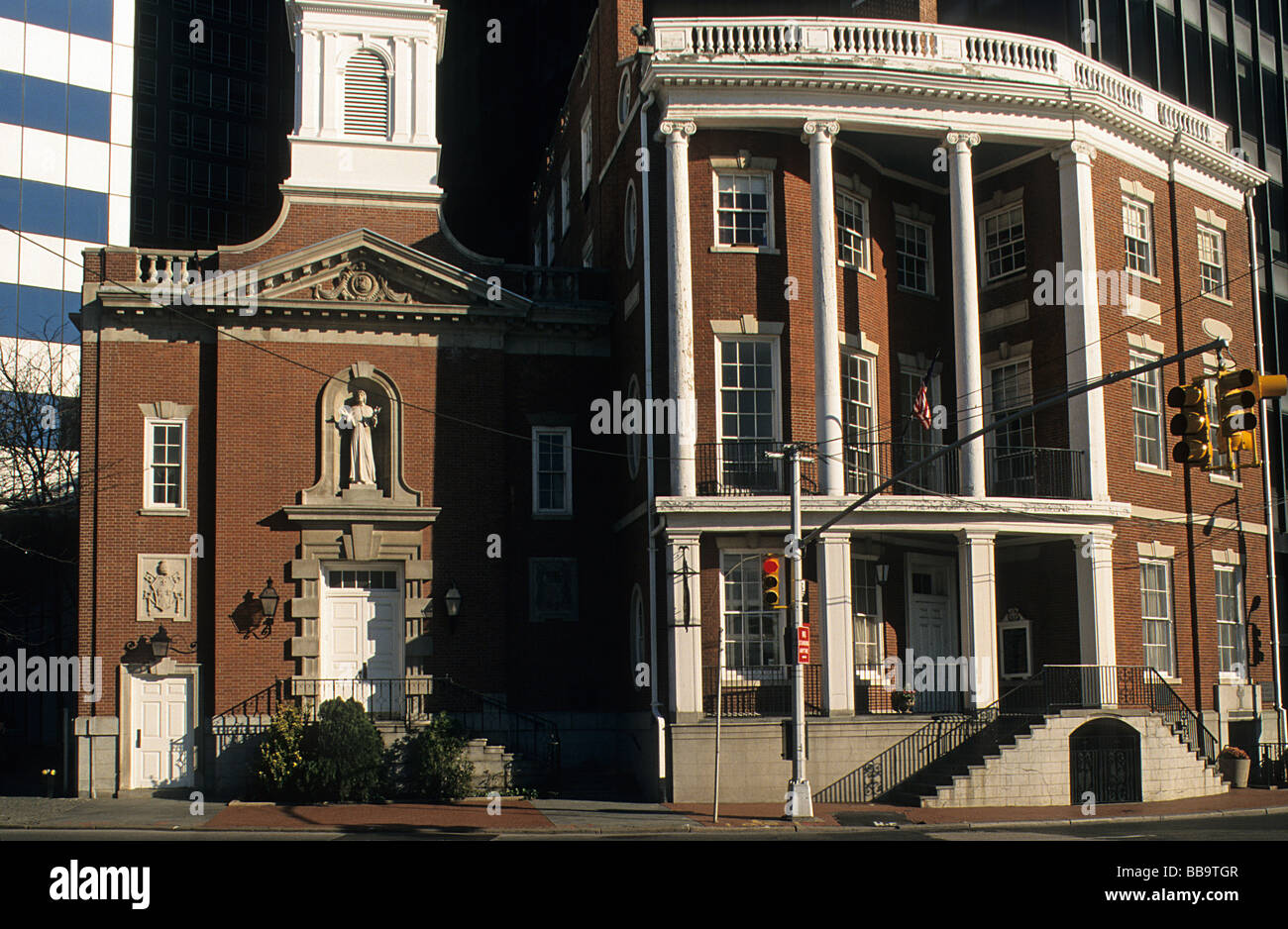 New York, James Watson House, jetzt Pfarrhaus der Schrein von Elizabeth Ann Seton. Stockfoto