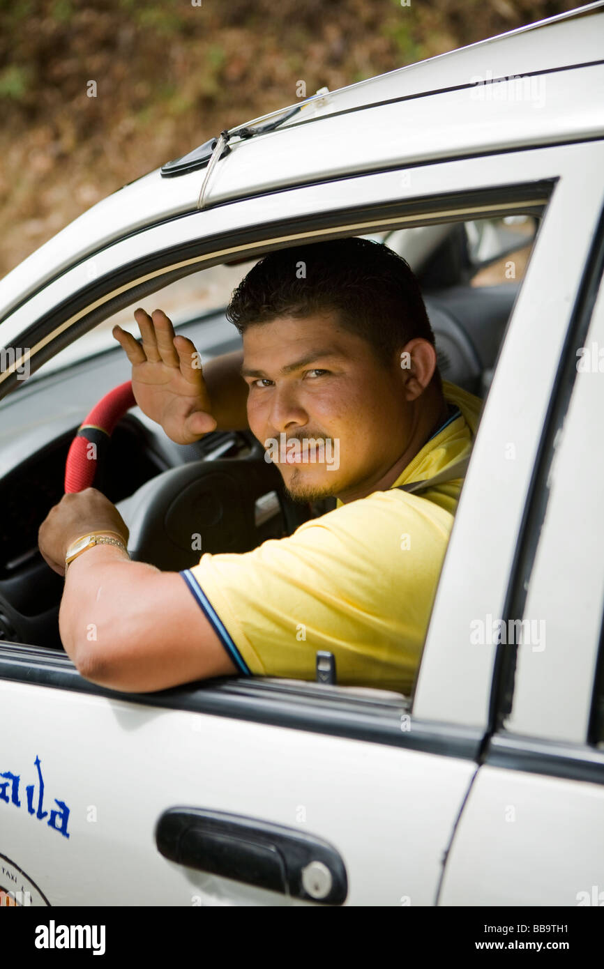 Porträt des nicaraguanischen Taxifahrer Granada Nicaragua Stockfoto