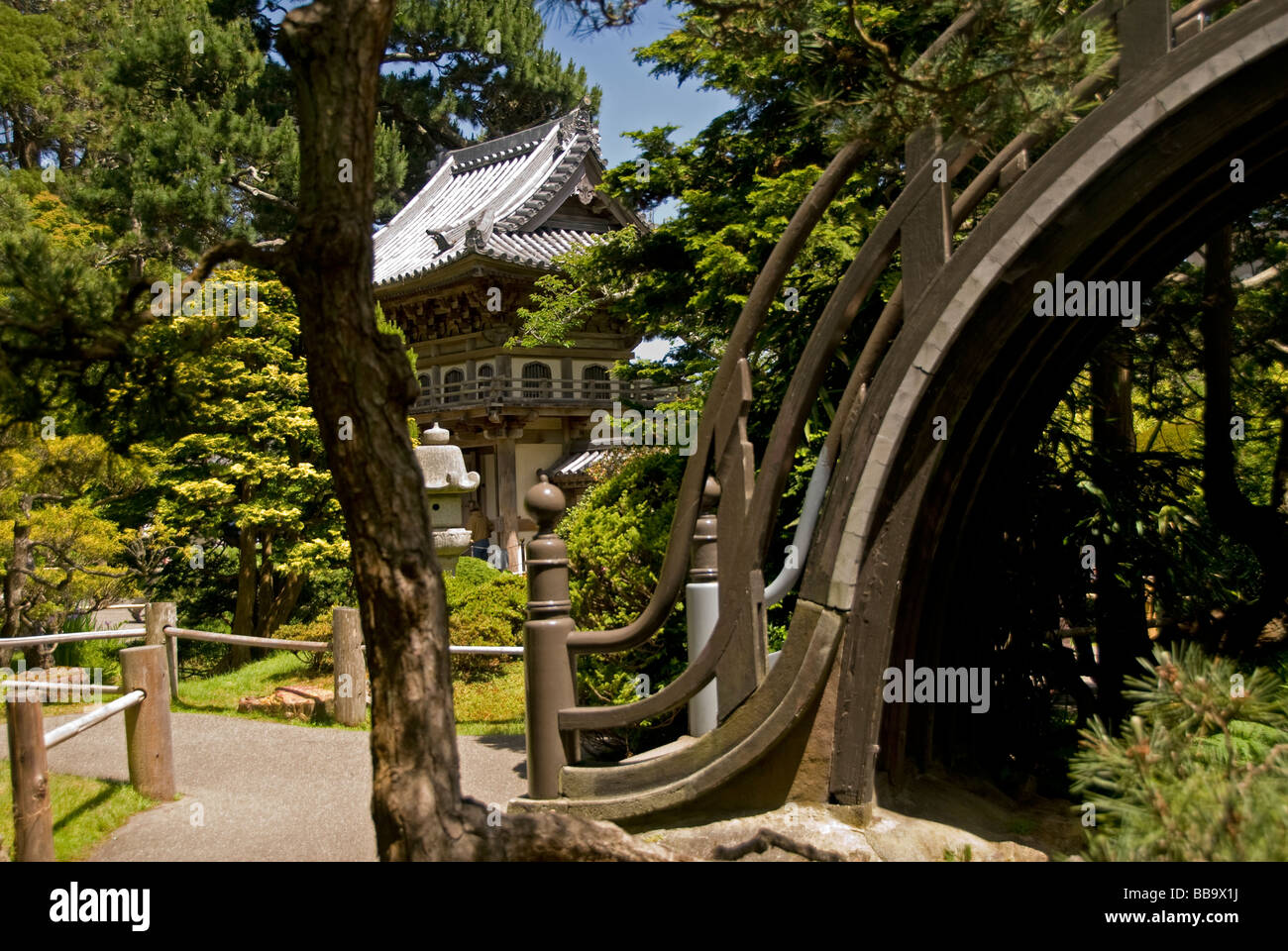 Japanese Tea Garden, Golden Gate Park, San Francisco, Kalifornien, USA. Stockfoto