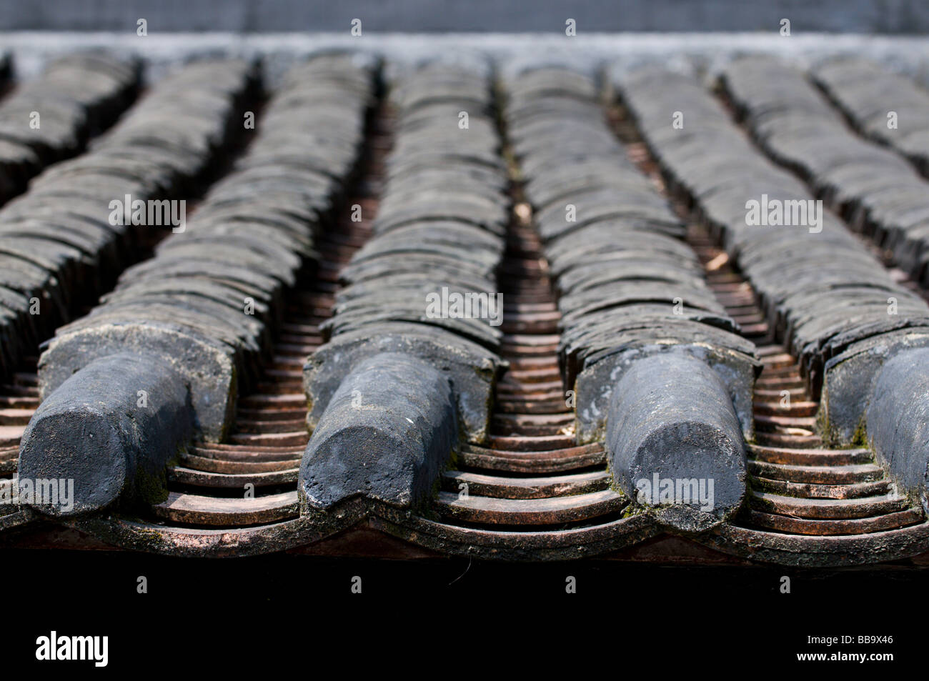 Chinesisch (traditionell) Dachziegel Stockfoto