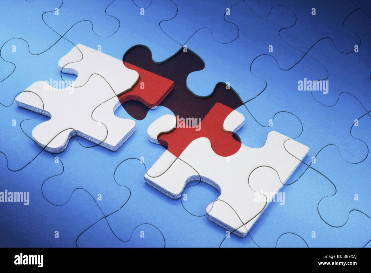 Jigsaw Puzzle-Teile Stockfoto