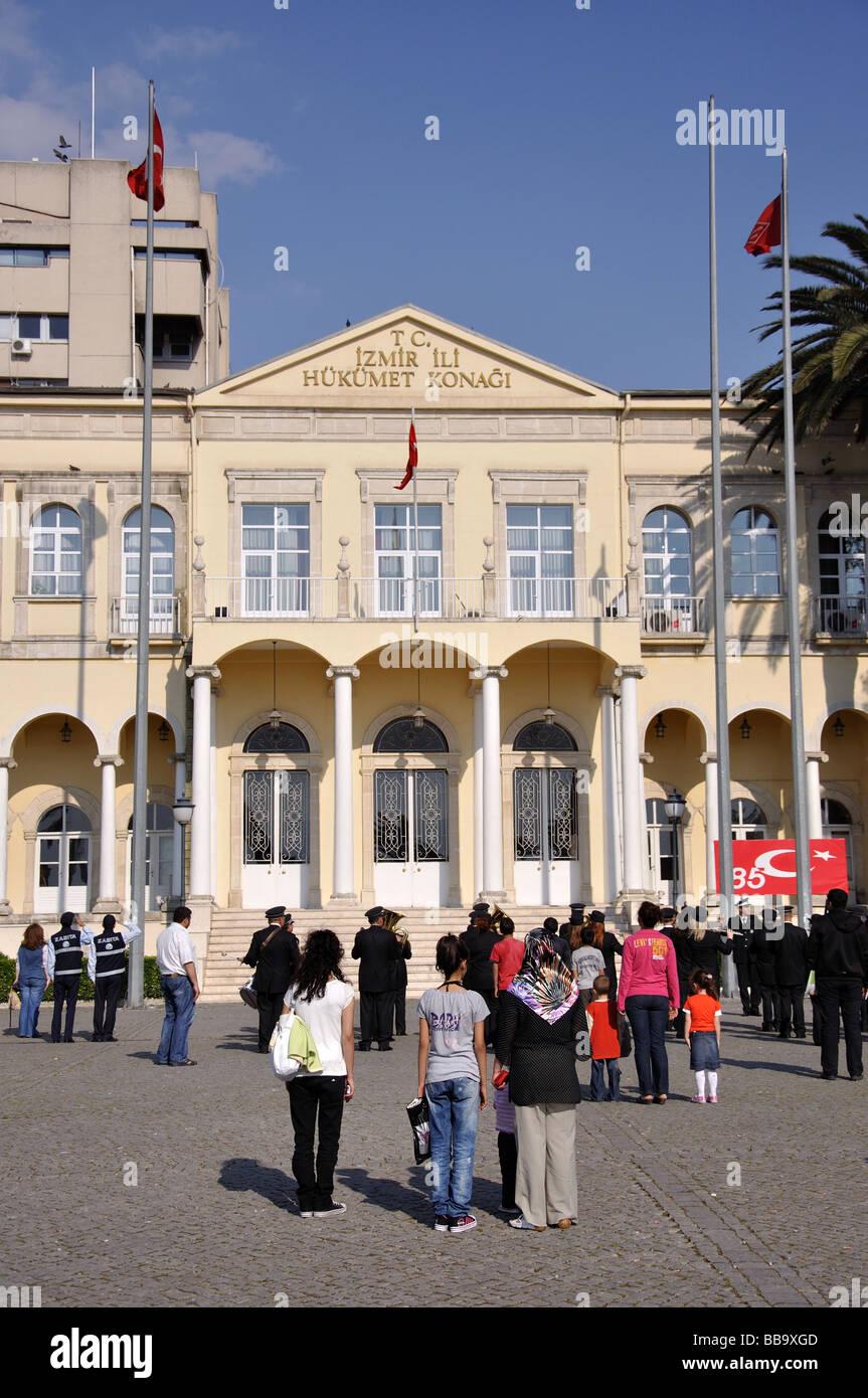 Izmir-Rathaus, Konak Square, Konak District, Izmir, Provinz Izmir, Türkei Stockfoto
