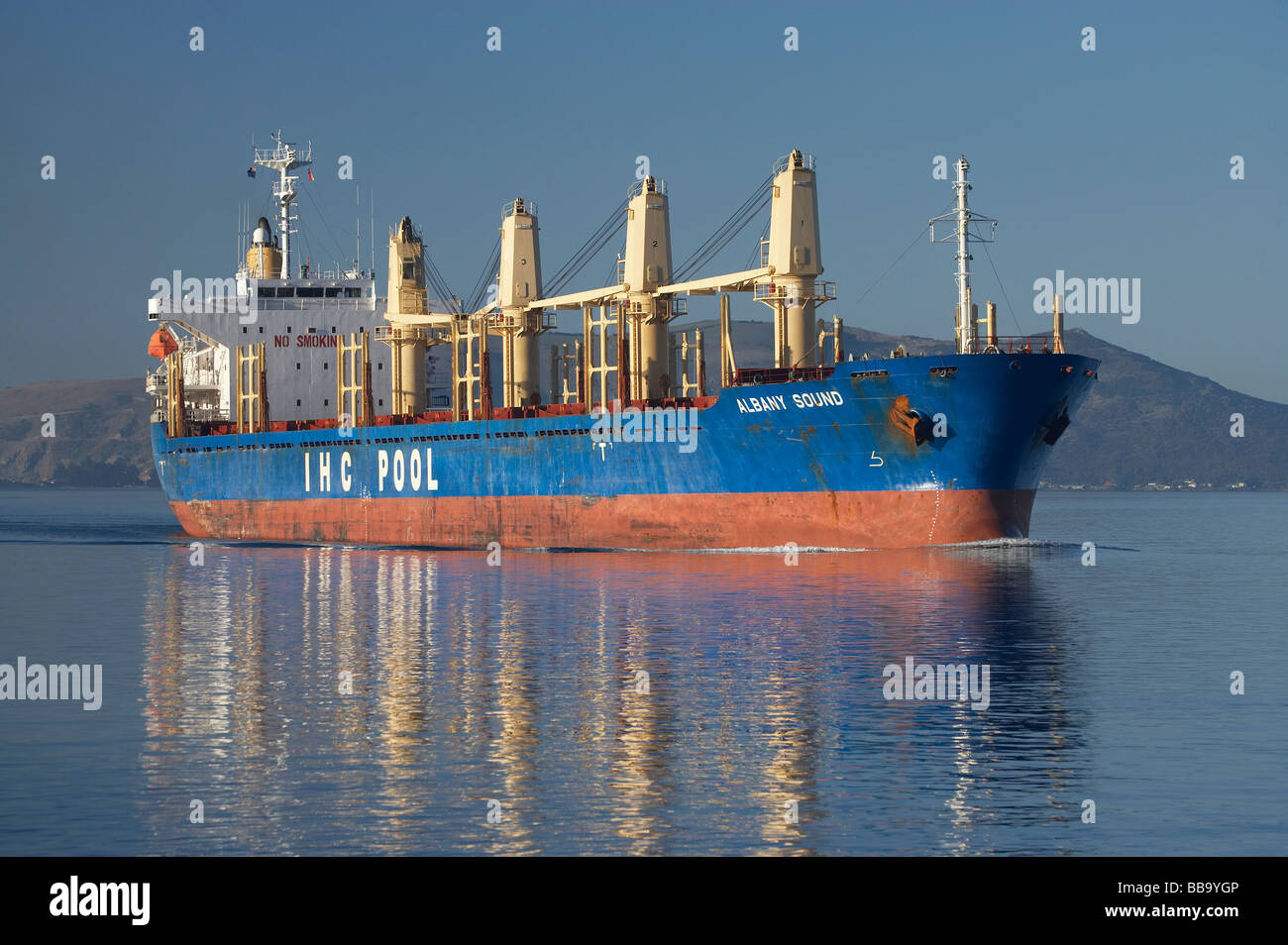 Albany Sound Bulk Carrier Schiff Otago Harbour Dunedin Otago South Island Neuseeland Stockfoto