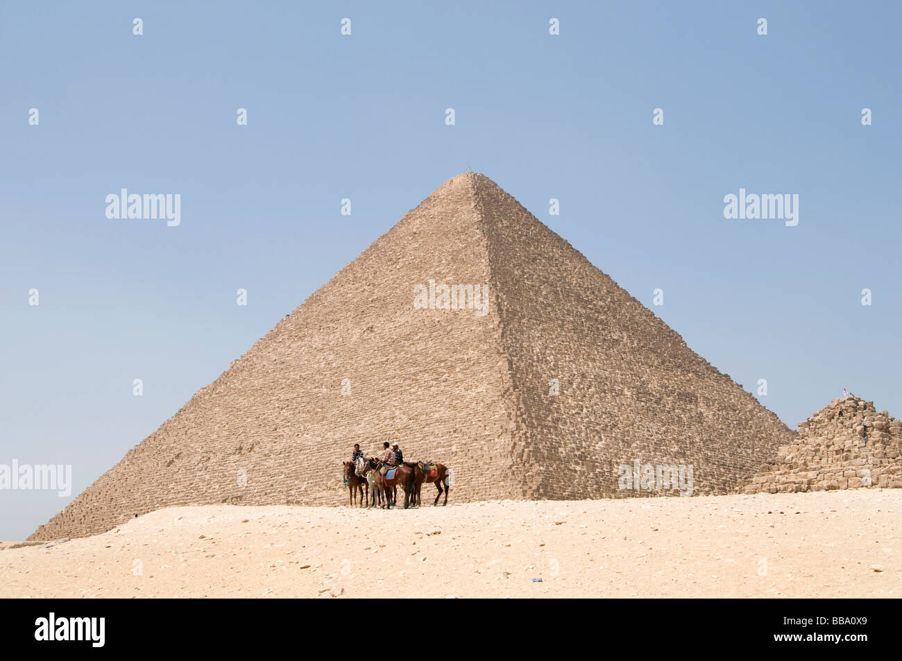 Pyramiden Pyramiden Gizeh Cheops Ägypten Cairo Camel Stockfoto