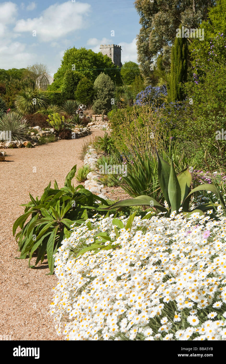 Norfolk Ruston alte Pfarrhaus Garten kalifornischen Ostgrenze und Wüste waschen im Frühjahr Stockfoto