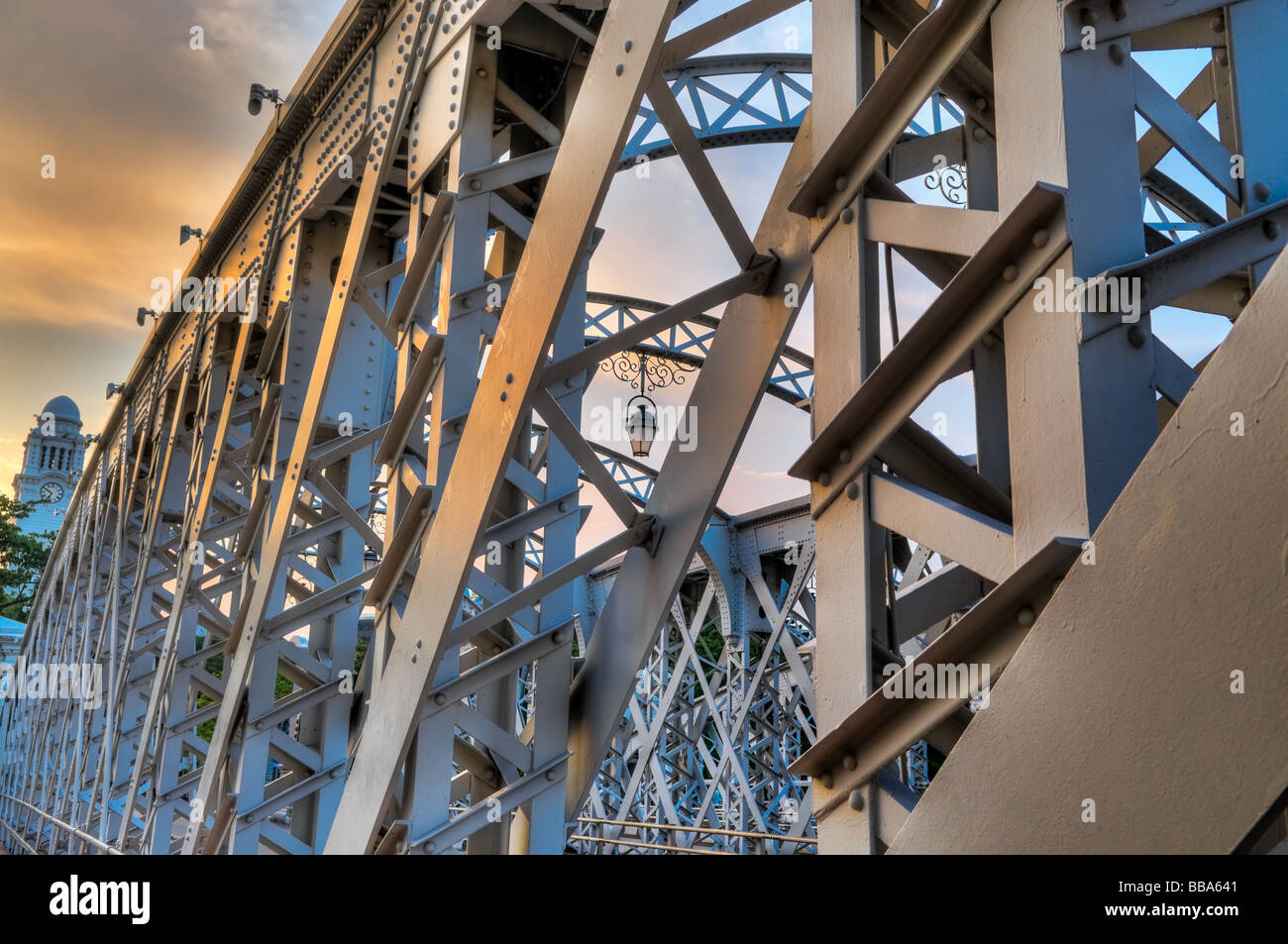 Eiserne Brücke Stockfoto