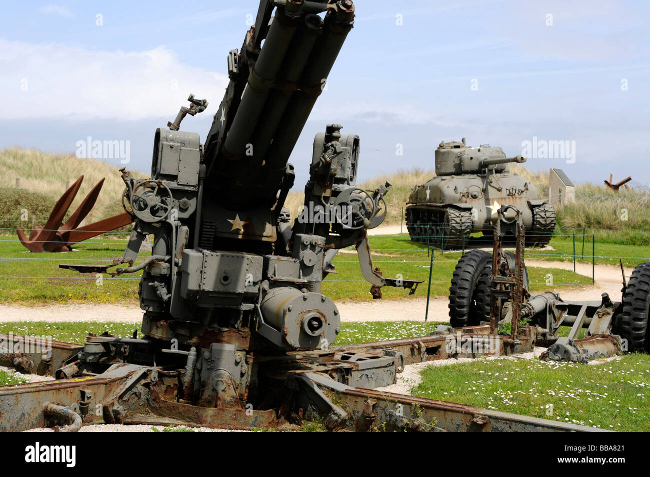 D-Day-Utah Beach Sainte Marie du Mont Manche Normandie Frankreich WWII Stockfoto