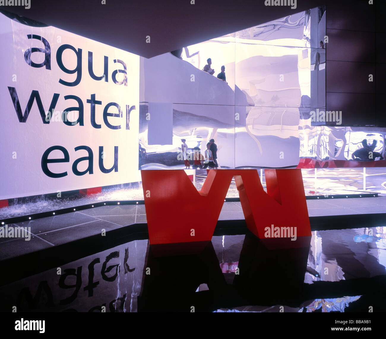 Pavillon auf der Expo Wasser, Zaragoza, Spanien. Stockfoto