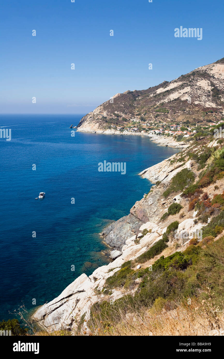 Bucht von Chiessi, Elba, Toskana, Italien, Mittelmeer, Europa Stockfoto
