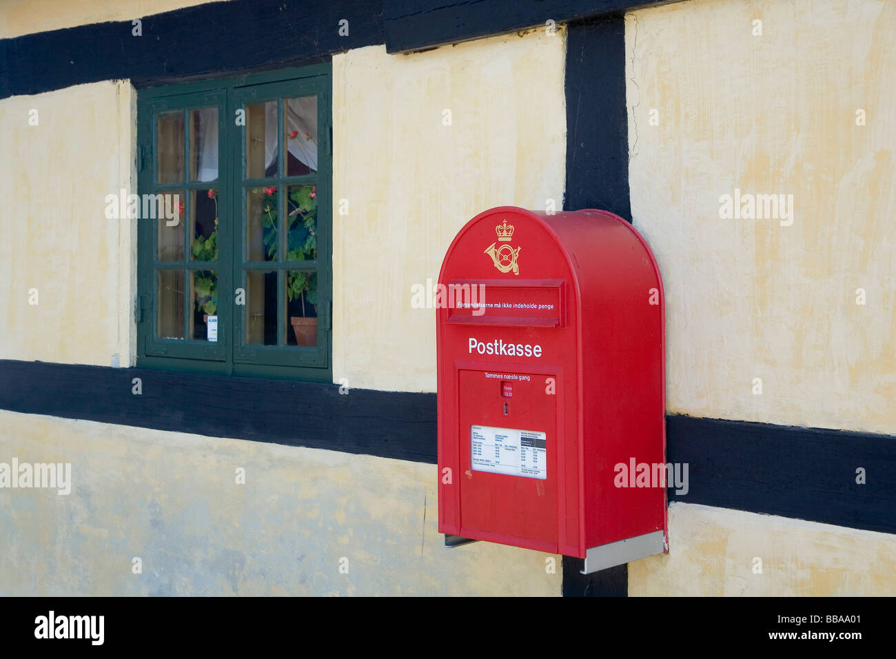 Wand Briefkasten, Dänemark Stockfoto