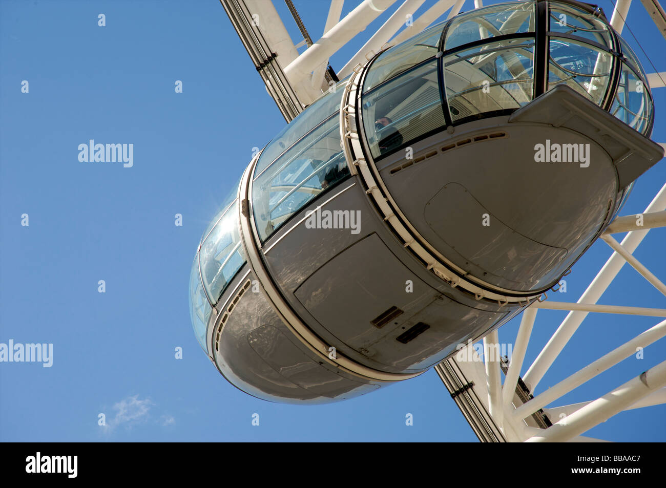 London Eye-Kapsel Stockfoto