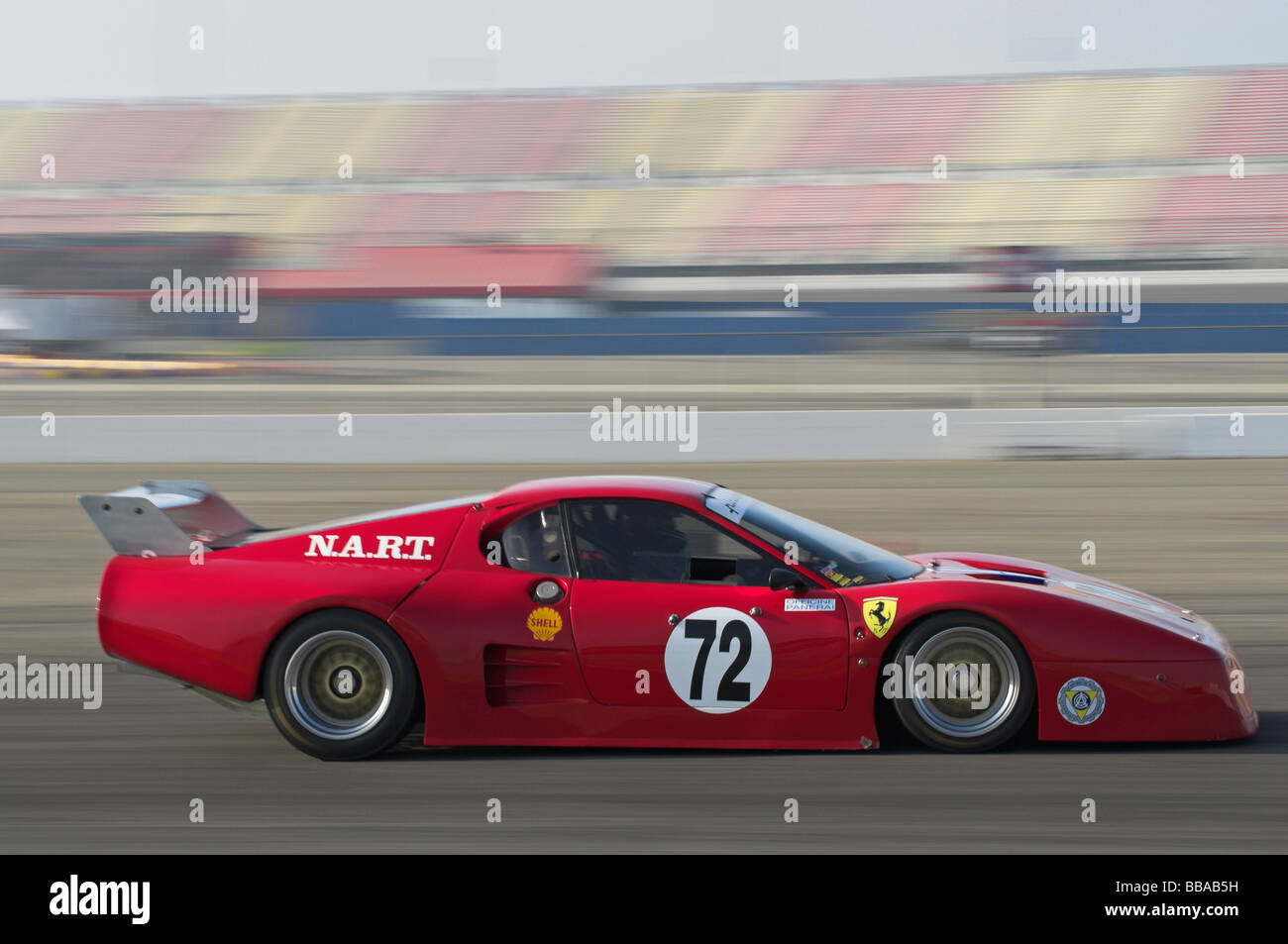 Ein 1980 Ferrari 512 BB/LM konkurriert in einer Shell Historic Challenge Event Stockfoto