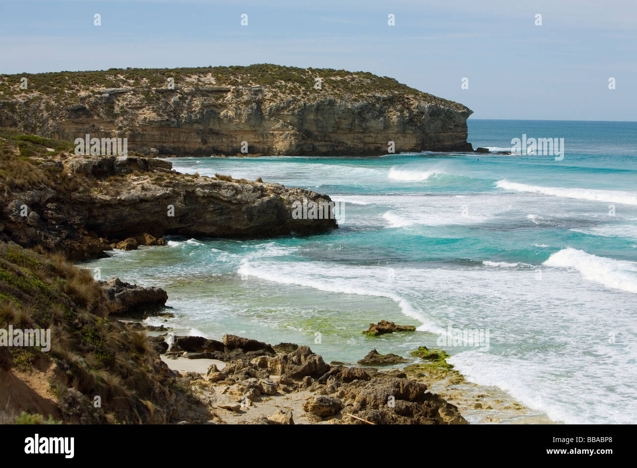 Die zerklüftete Küste von Pennington Bay.  Kangaroo Island, South Australia, Australien Stockfoto