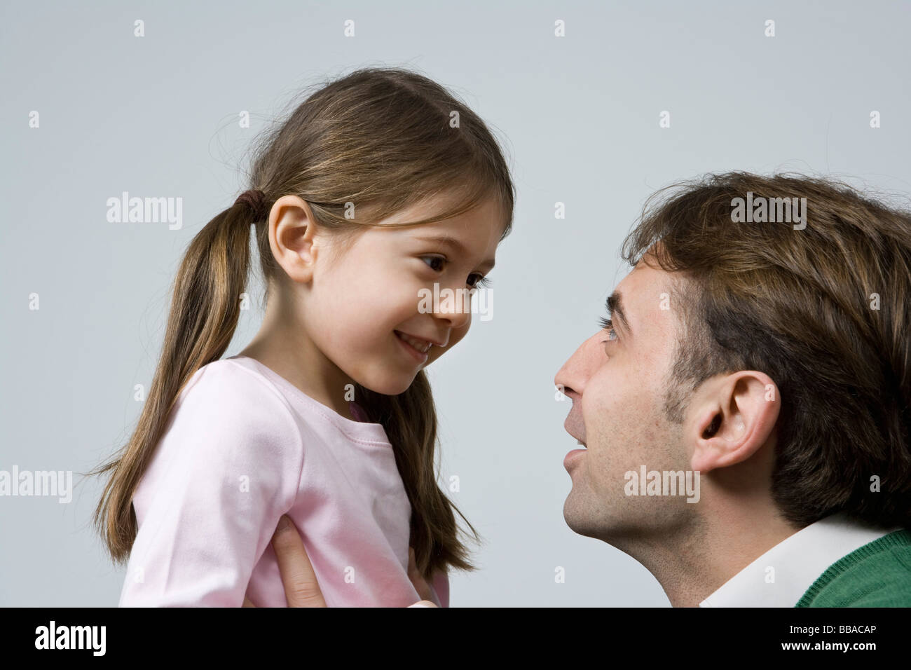 Vater und Tochter Stockfoto