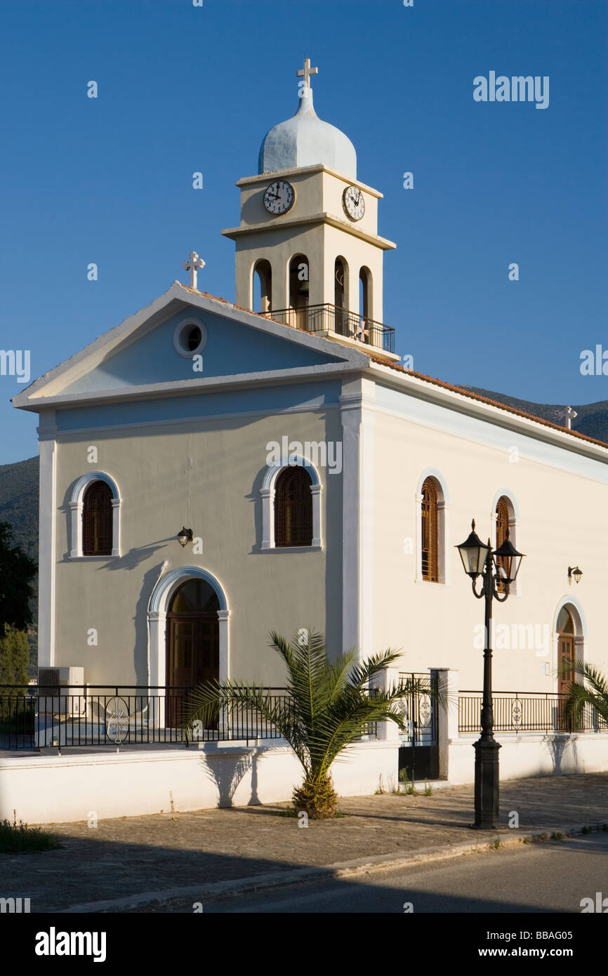 Kirche in Karavomylos, Kefalonia, Griechenland, Europa Stockfoto