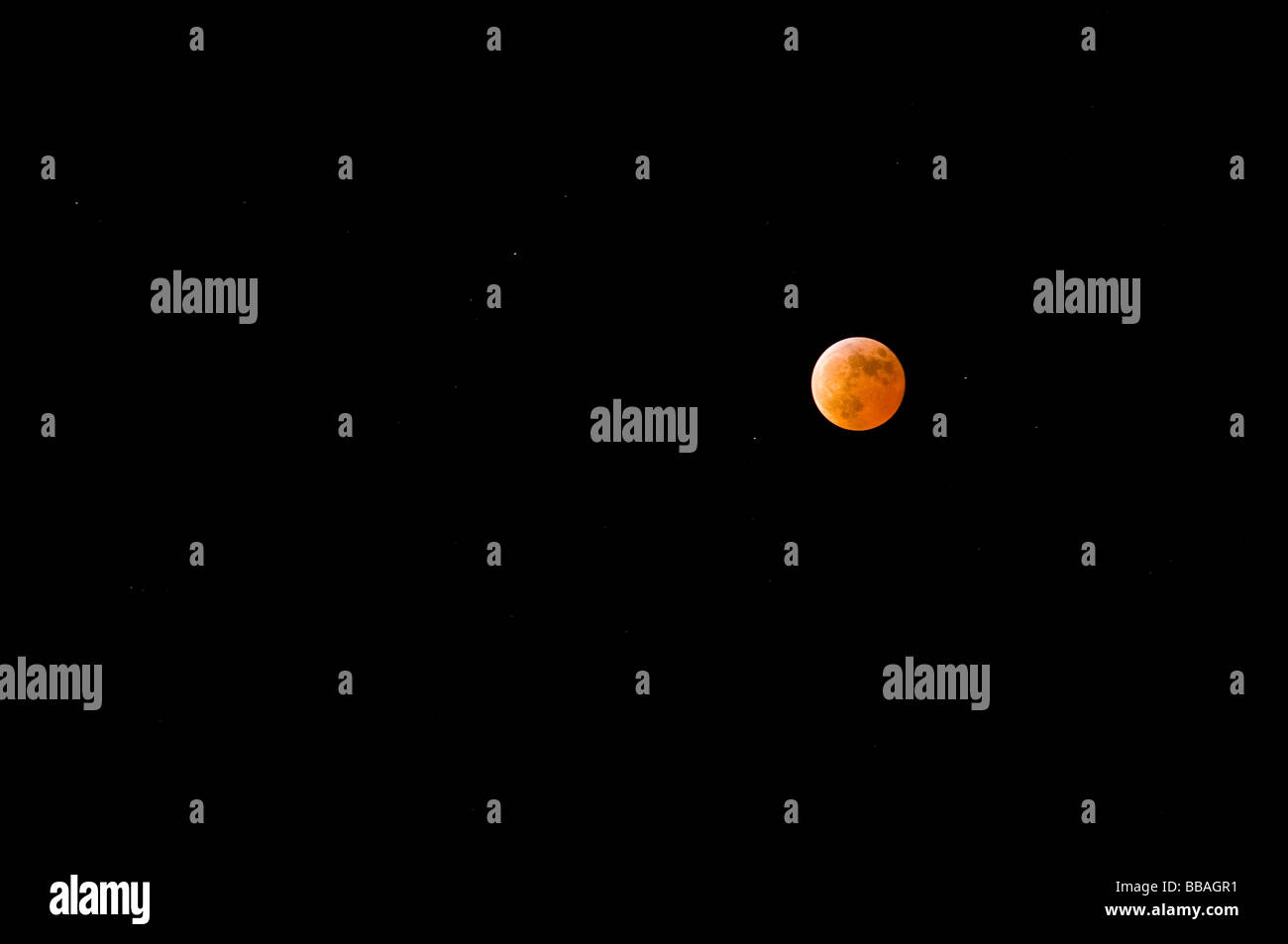 Mondfinsternis, Nacht des 3./4. März 2007, Buckinghamshire, England Stockfoto