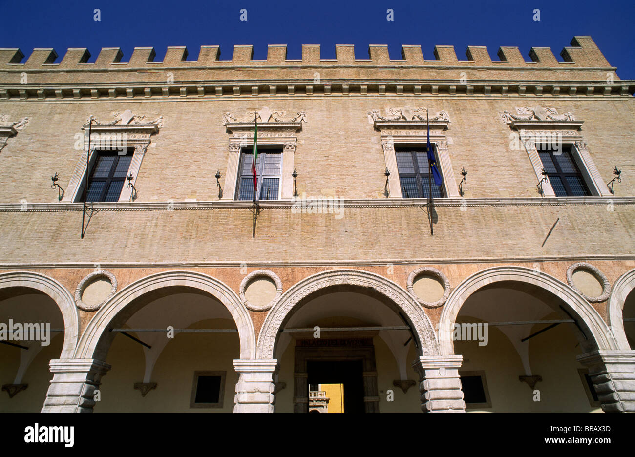 Italien, Le Marche, Pesaro, Palazzo Ducale Stockfoto