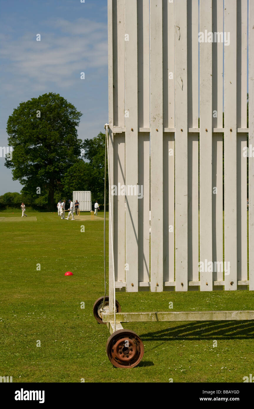 Dorf Cricket Match Edenbridge Kent England Stockfoto