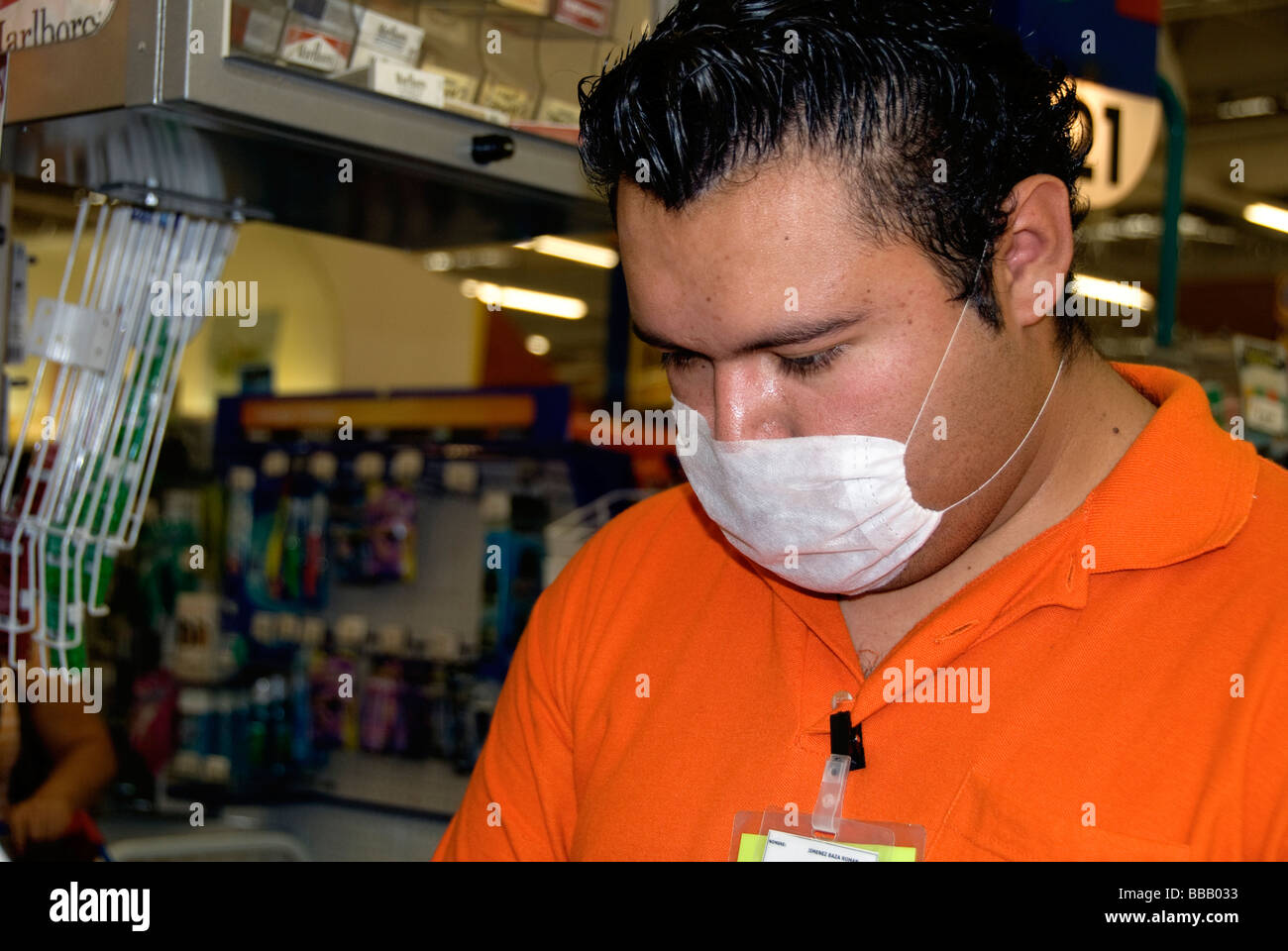 Schweinegrippe in Mexiko Stockfoto