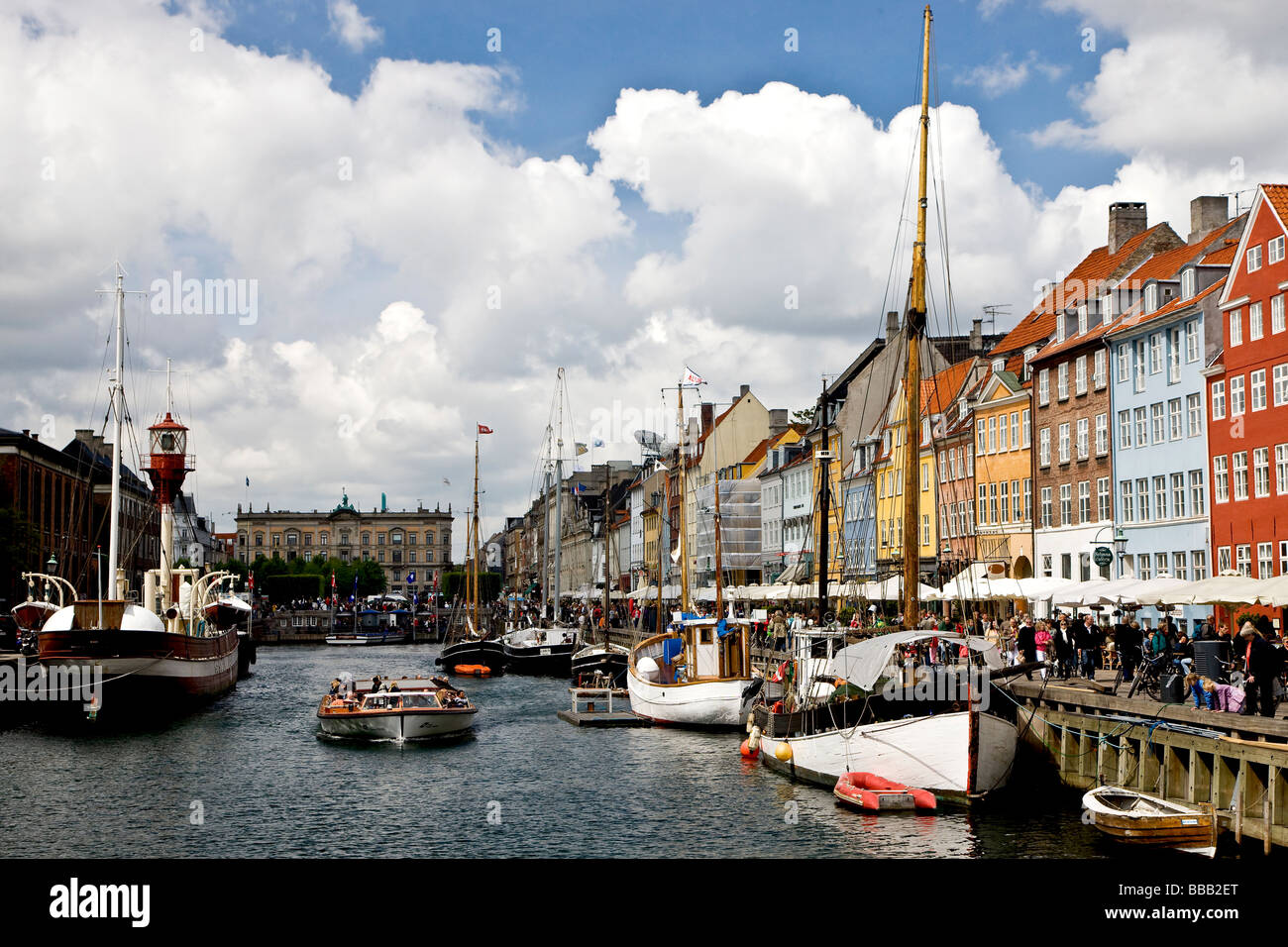 Nyhavn Kanal in Kopenhagen Stockfoto