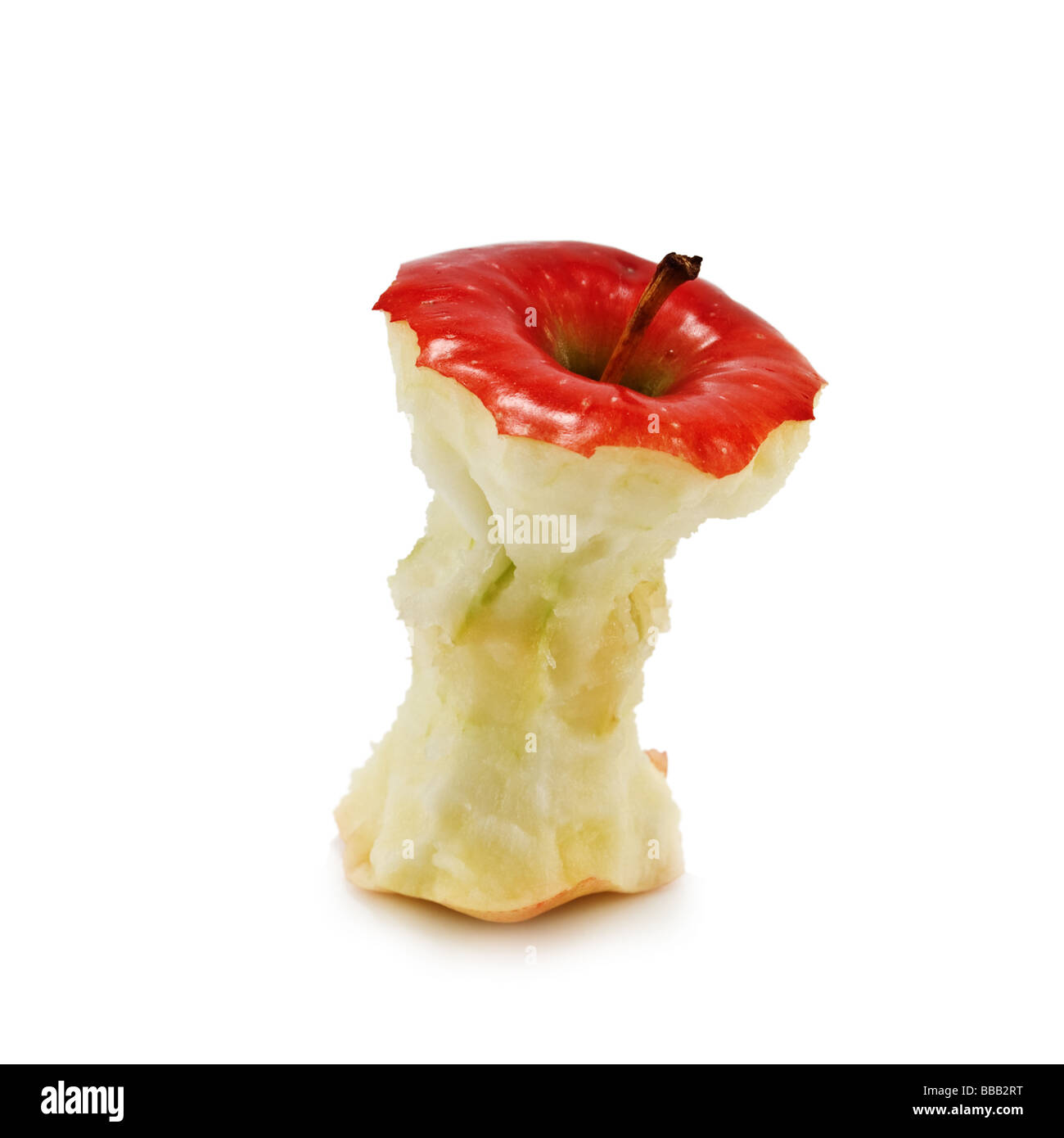 roter Apfel etwas isoliert Stockfoto