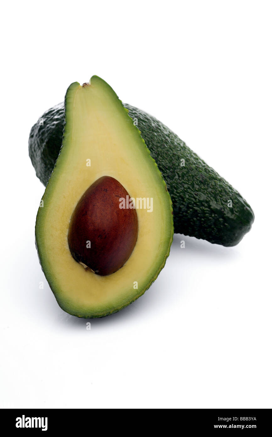 Frische grüne Avocado Stockfoto