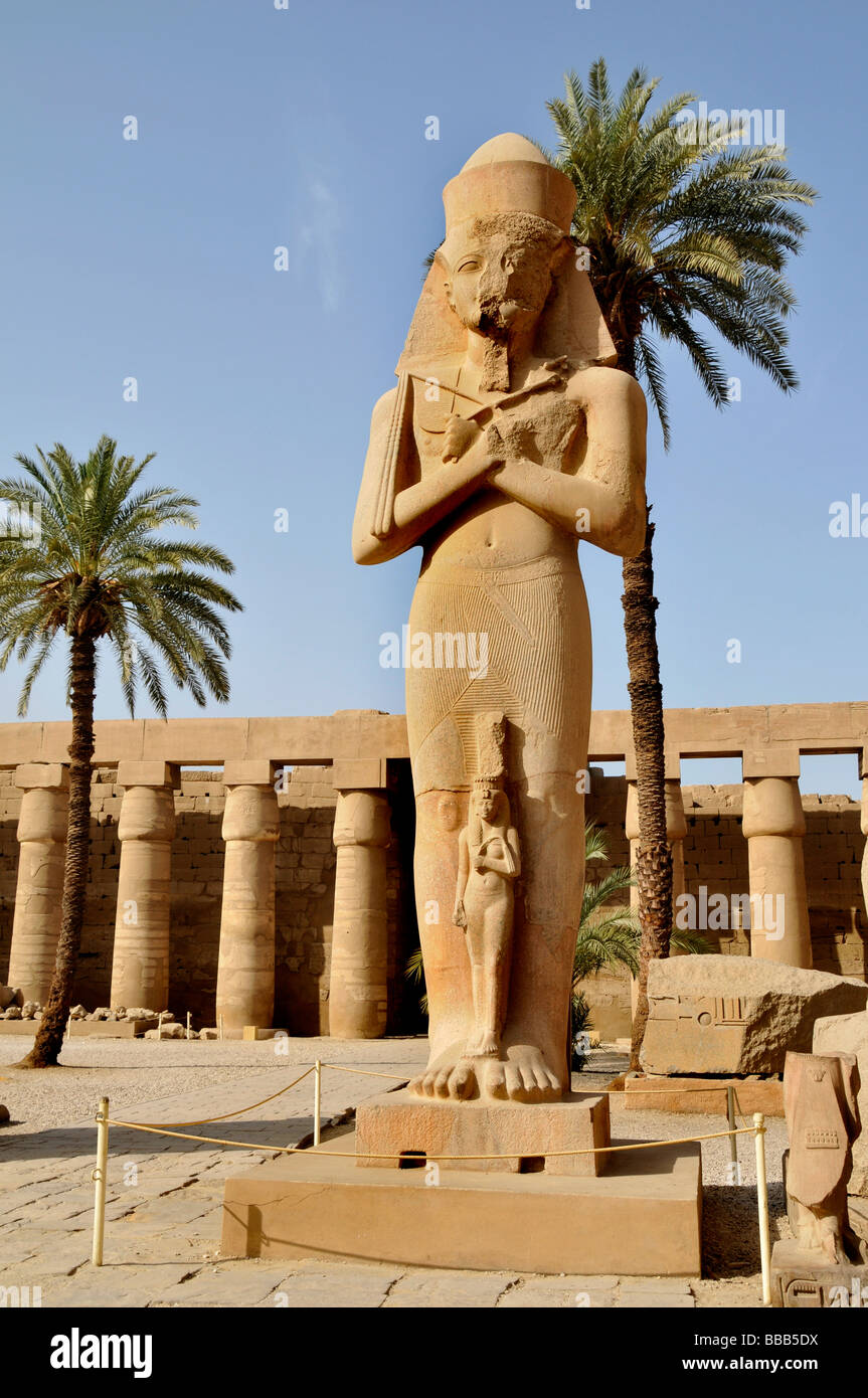 Tempel von Karnak Khonso Amon Ra Luxor Ägypten Stockfoto