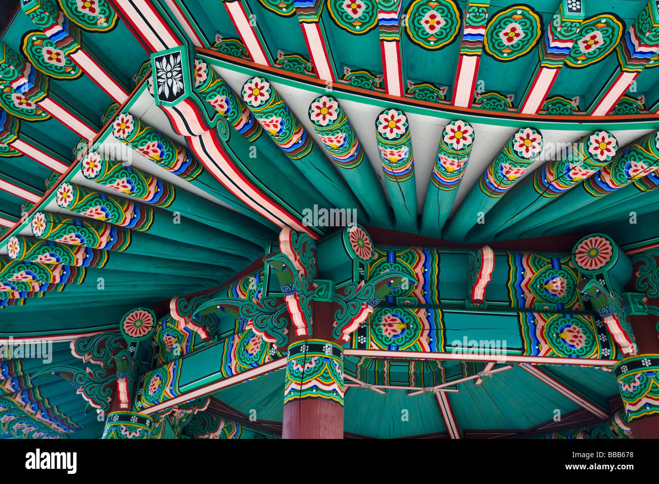 Seattle, WA: Koreanische Art Pagode Taejonjeong Pavillon der Größe in Daejon Stadtpark Stockfoto Seattle, WA: Koreanische Art Pagode Taejonjeong Pavillon der Größe in Daejon Stadtpark Stockfoto