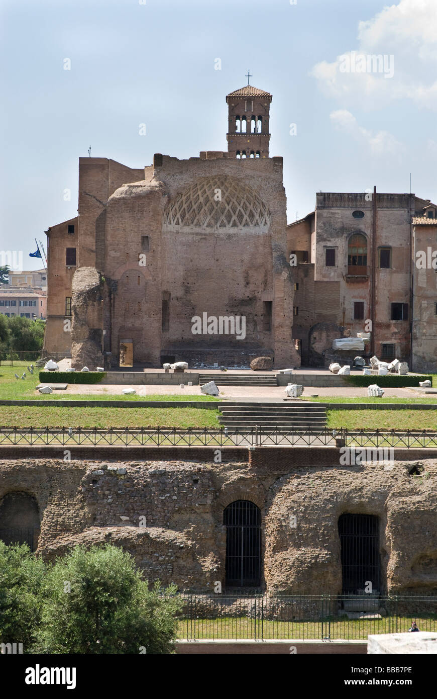 Tempio di Venere e Roma Stockfoto