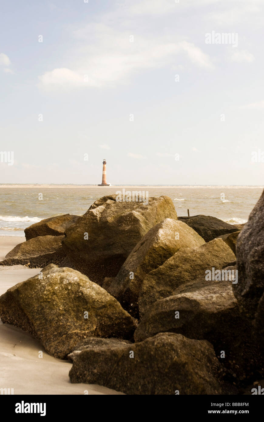 Morris Island Lighthouse Stockfoto