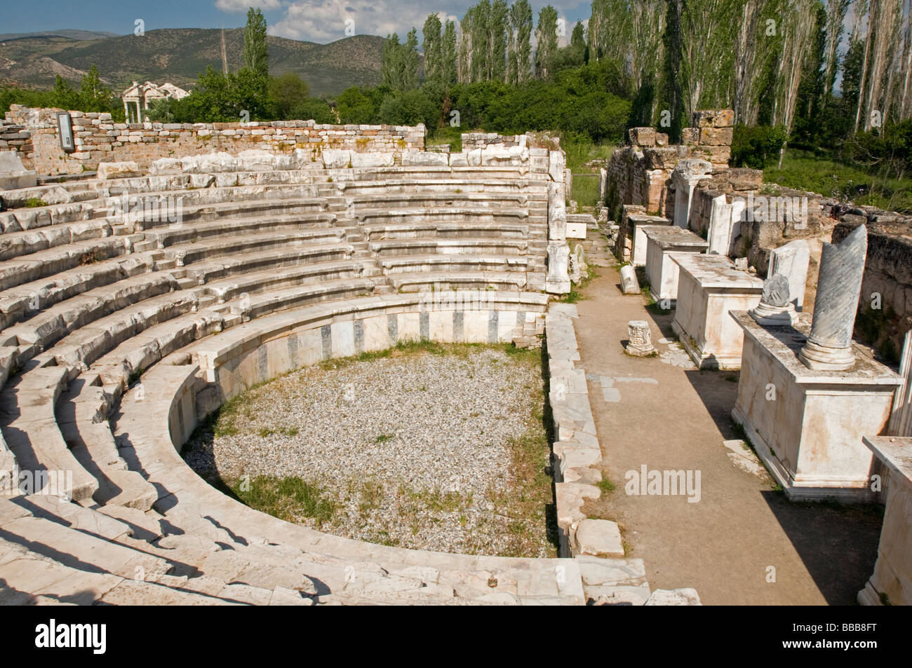 Odeon von Aphrodisias Altstadt, Aydin, Türkei Stockfoto