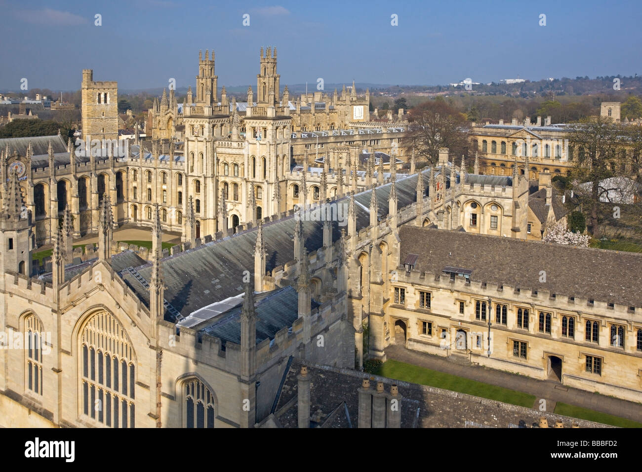 Die Aufseher und College der Seelen der Gläubigen Menschen verstorben in der University of Oxford, England Stockfoto