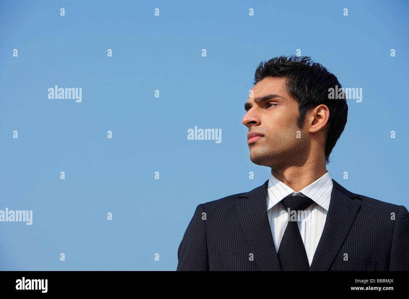 Geschäftsmann, Porträt (Horizontal) Stockfoto