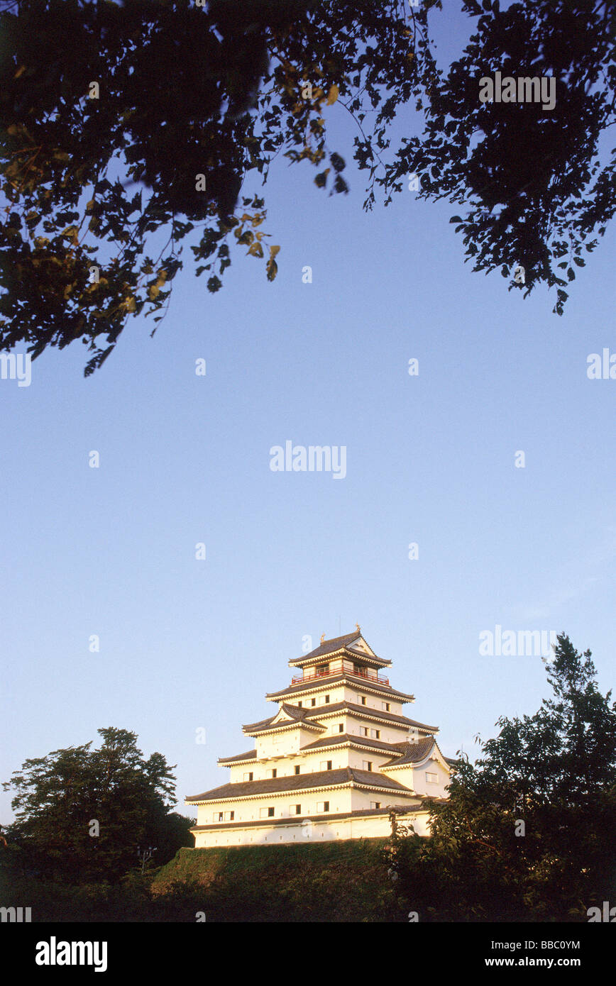 Japan, Aizu-Wakamatsu-Burg Stockfoto