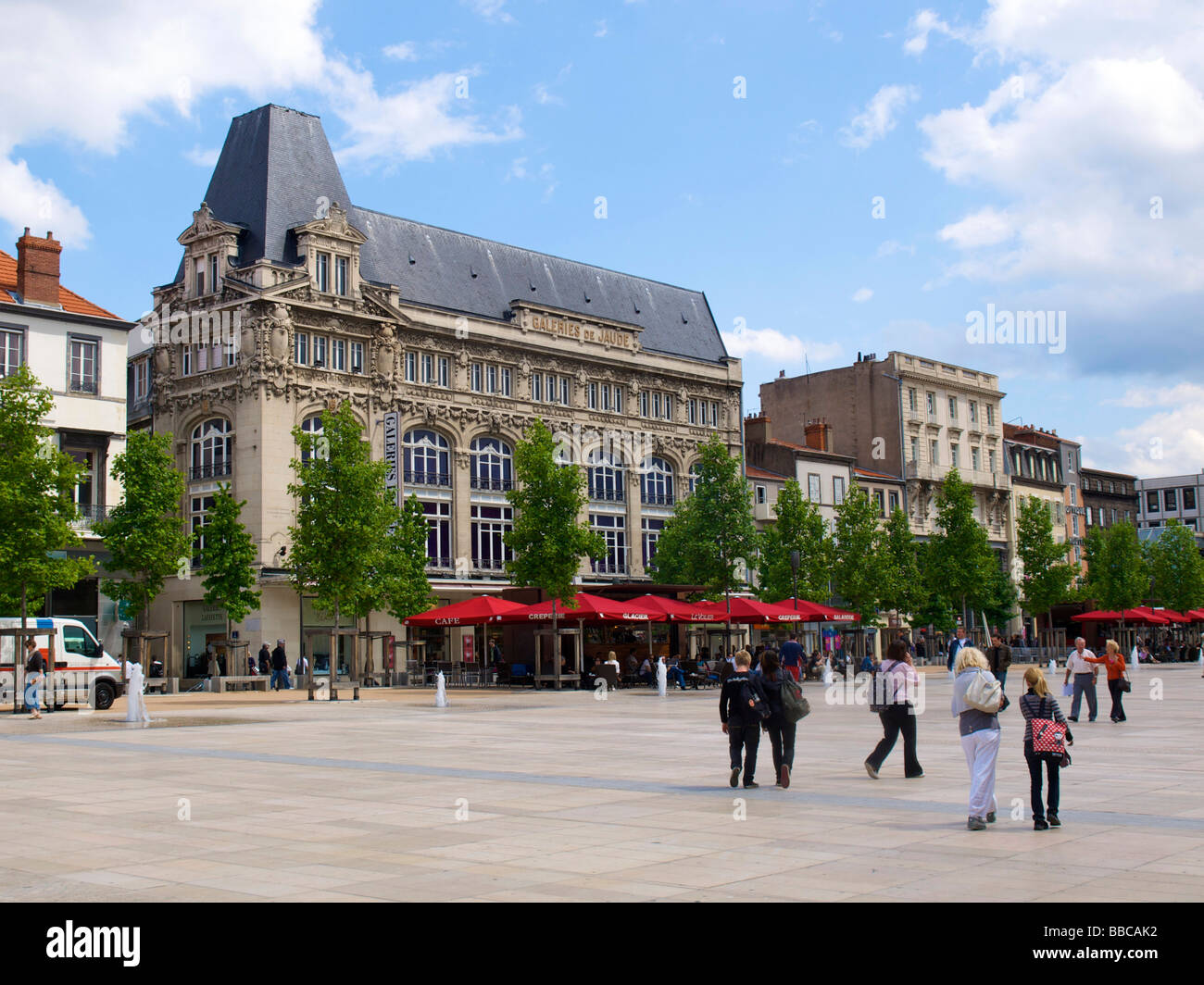 Place de gelegenes, Clermont-Ferrand, Puy de Dome, Auvergne, Frankreich. Stockfoto