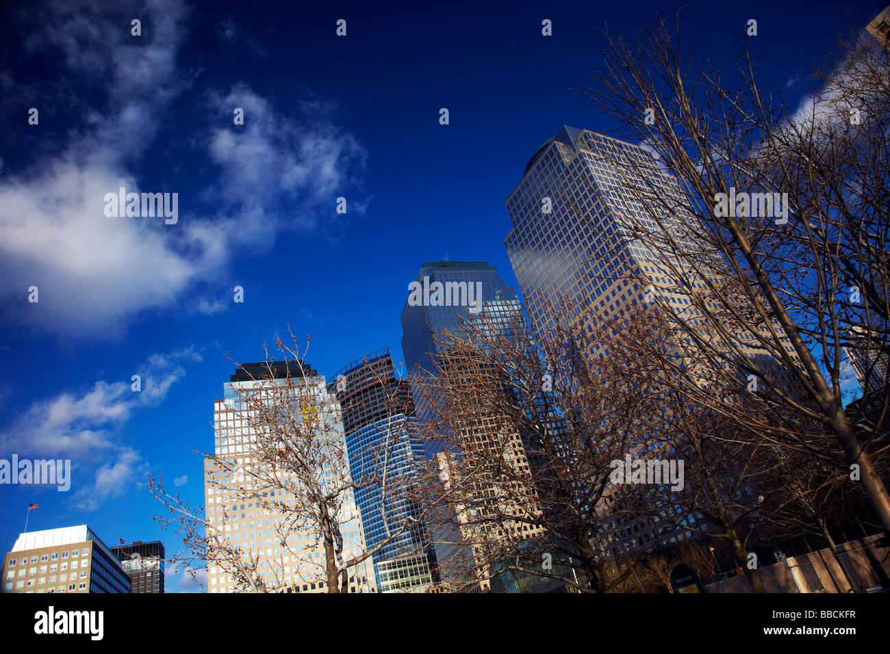 New York Wolkenkratzer in der Innenstadt, New York Stockfoto