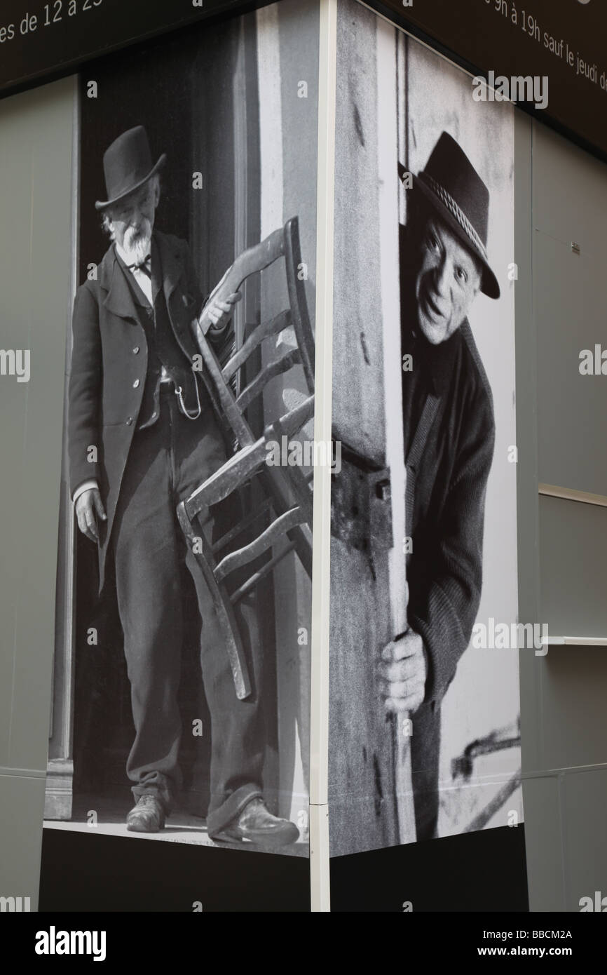 Plakat für die Picasso Cézanne Ausstellung Musée Granet Aix-En-Provence-Frankreich Stockfoto