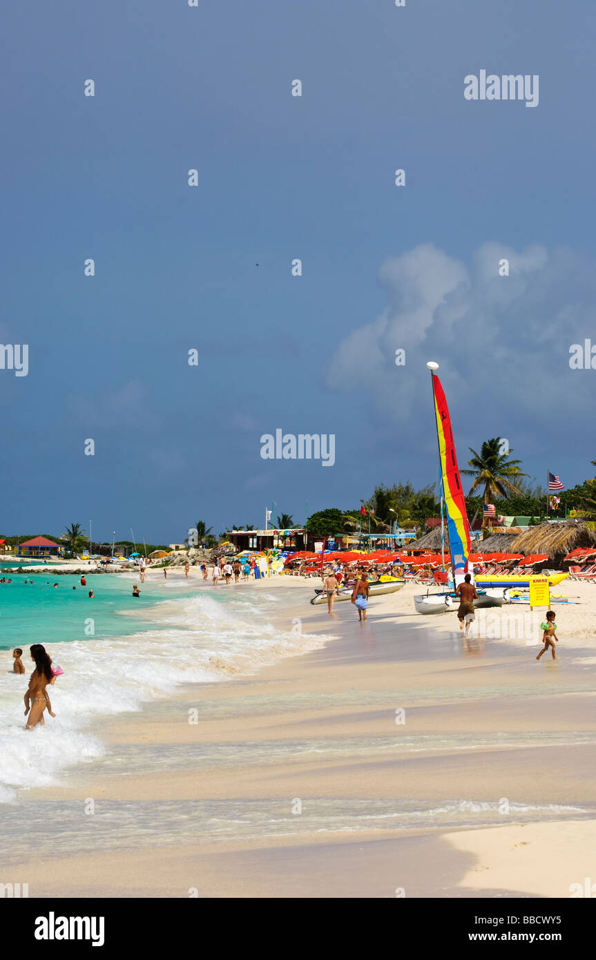 Orient Beach St Martin St Maarten Stockfoto