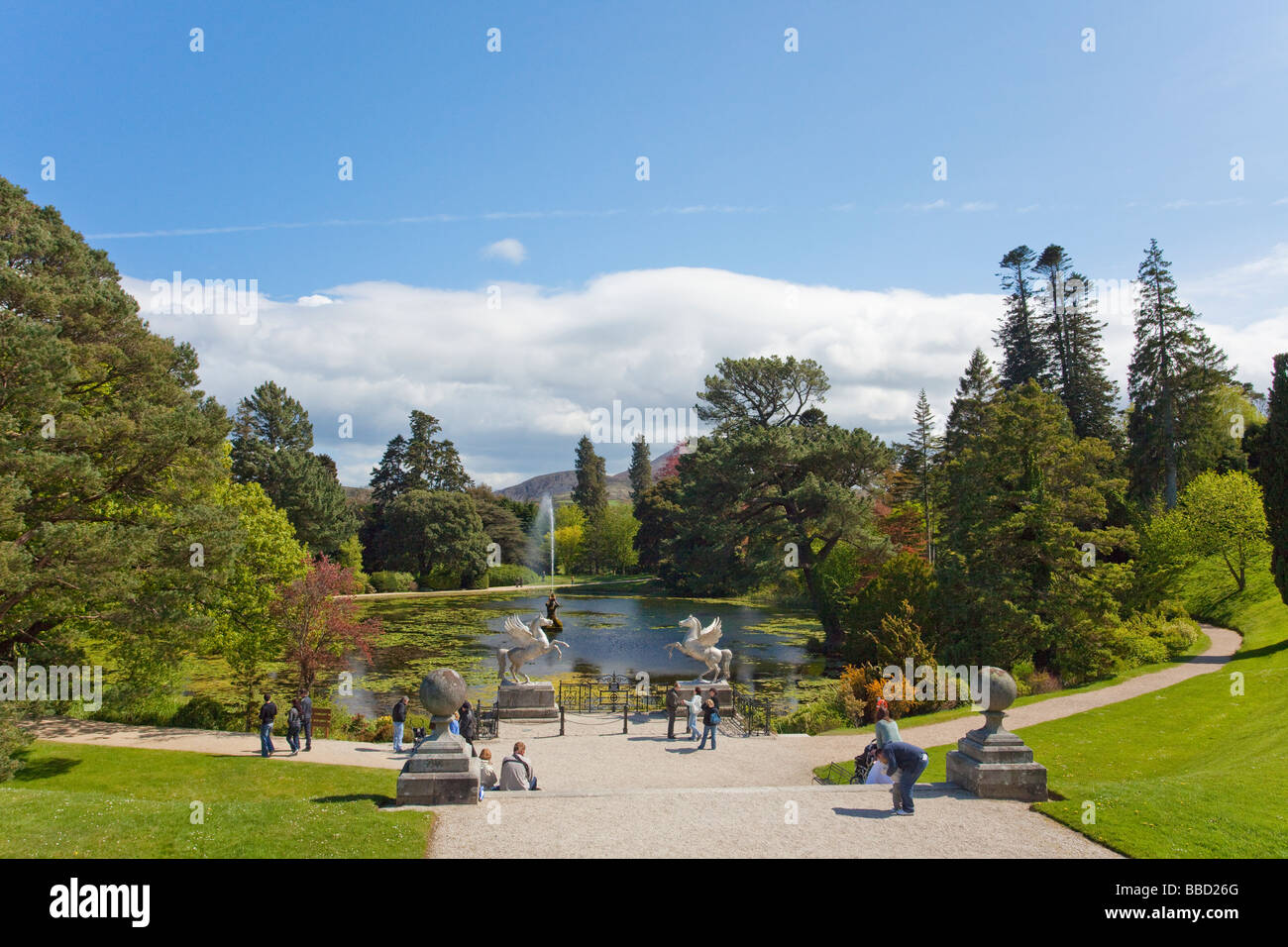 Powerscourt Gardens County Wicklow Irland Irland Irland Stockfoto