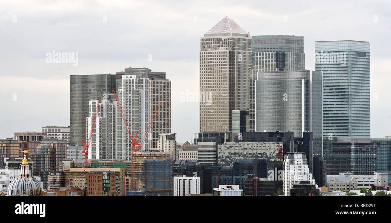 Canary Wharf die anderen finanziellen Geschäftsviertel in London England UK Europa Stockfoto