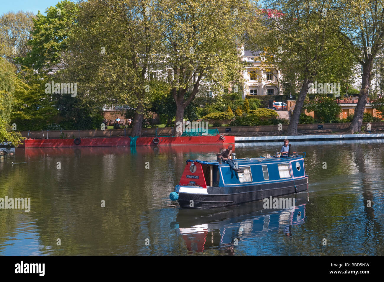 Klein-Venedig, Maida Vale, West London mit Kanalboote Stockfoto