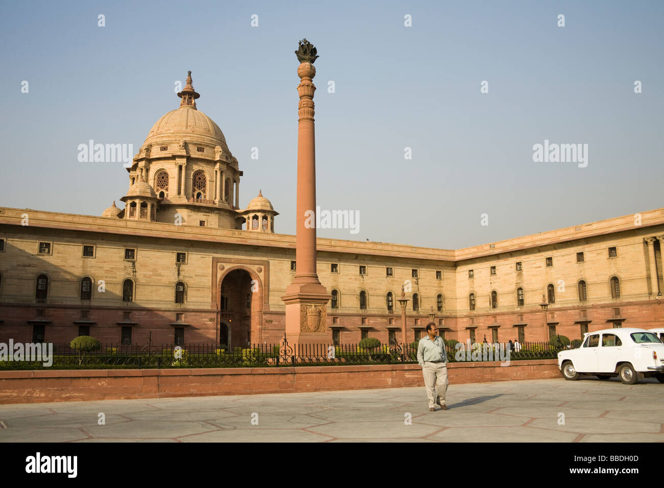 Nord-Block-Sekretariat-Gebäude, Raisina Hill, Neu-Delhi, Delhi, Indien Stockfoto